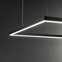Ideallux Ideal Lux LED pendant Oracle Slim 70 x 70 cm black 3,000 K