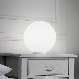 Ideallux Ideal Lux table lamp Mapa, Ø 40 cm, opal glass, ball, E27