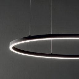 Ideallux Ideal Lux LED hanging light Oracle Slim Ø 50 cm black 3,000 K