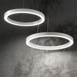 Ideallux Ideal Lux LED pendant light Oracle, Ø 50 cm, white, 3,000 K