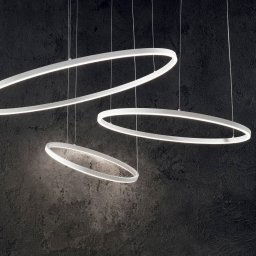 Ideallux Ideal Lux LED hanging light Oracle Slim Ø 50 cm white 3,000 K