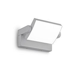 Ideallux Ideal Lux LED outdoor wall light Swipe, grey, IP54, 3,000 K