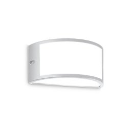 Ideallux Ideal Lux Rex 1 outdoor wall light, grey, aluminium, IP44, E27