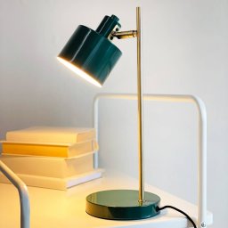 Dyberg Larsen table lamp Ocean, dark green, height 43 cm