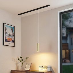Lindby hanging light Linaro, 20 cm, gold, 1-phase, GU10