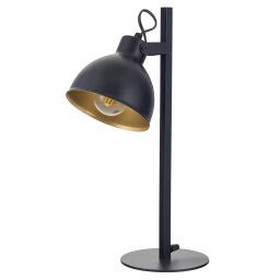 SIGMA Trial table lamp, swivelling lampshade in black/gold