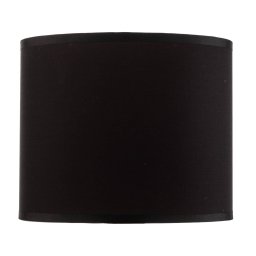 Luminex Soho lampshade, black/gold, textile, Ø 18 cm