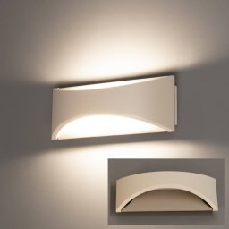 FISCHER & HONSEL Rio LED wall light, greige/sand, width 23 cm, metal