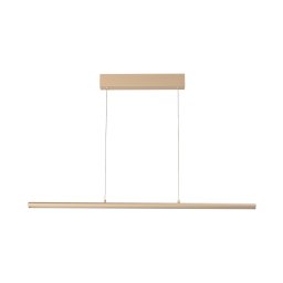 FISCHER & HONSEL Borena LED hanging light, sand-coloured, length 113 cm, metal