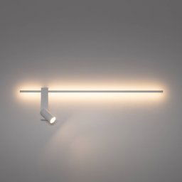 Nowodvorski Lighting Wall lamp EASY LEFT, white, width 80 cm, metal, GU10 + LED
