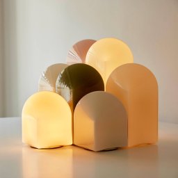 HAY Parade LED table lamp shell white height 32 cm