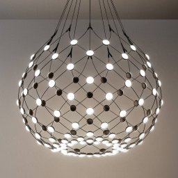 Luceplan Mesh hanging light Ø 80 cm wireless 1 m