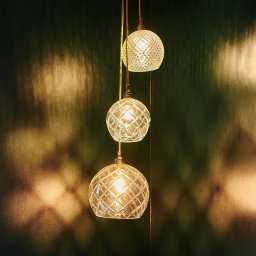 EBB & FLOW Rowan hanging lamp, gold Ø 15.5 cm
