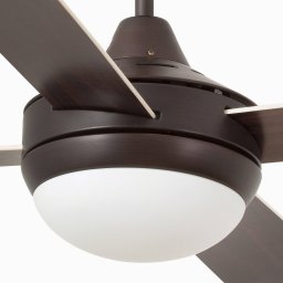 FARO BARCELONA Icaria L ceiling fan with light brown/mahogany