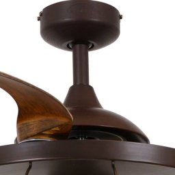 Beacon Lighting Beacon ceiling fan light Fanaway Industri brown quiet