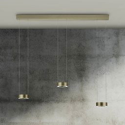 Knapstein Zera LED pendant light, bronze, gesture control