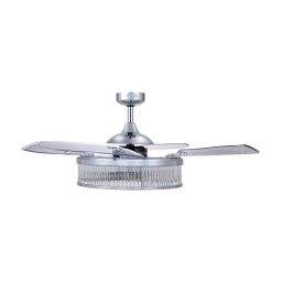Beacon Lighting Beacon ceiling fan light Fanaway Corbelle chrome silent