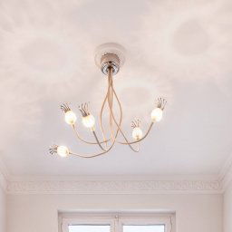 Serien Lighting serien.lighting Poppy ceiling 5-bulb beige/ceramic