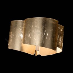 Selène Papiro ceiling light, 3-bulb, gold