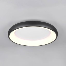 Trio Lighting LED ceiling lamp Cardona, Ø 62 cm, matt black, metal, CCT