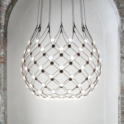 Luceplan Mesh pendant light Ø 100cm 2m suspension system