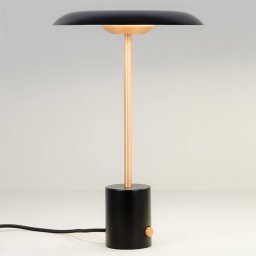 FARO BARCELONA Hoshi LED table lamp with dimmer, black and copper
