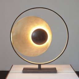Holländer Satellite table lamp in gold-brown, 58 cm high