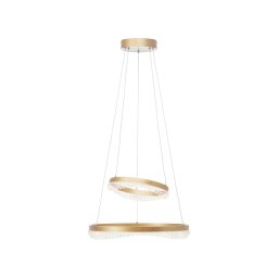 Brilliant Aurora LED pendant light, gold-coloured, Ø 30 cm, aluminium, CCT