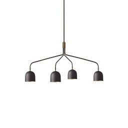 GUBI Howard 4-bulb chandelier 134x103 cm gunmetal