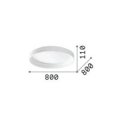 Ideallux Ideal Lux LED ceiling light Ziggy, black, Ø 80 cm, metal