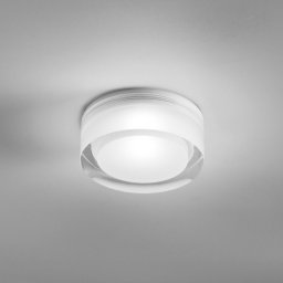 Egger Licht EGG DLS Phoenix recessed light, white, Ø 9 cm, acrylic 3,000 K