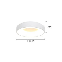 Steinhauer LED ceiling light Ringlede, 2,700 K, Ø 30 cm, white, metal
