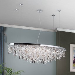 ORION Crystalriver pendant light crystal elements chrome