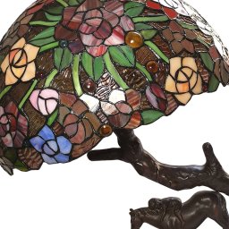 Clayre&Eef 5LL-6061 Tiffany-style table lamp, red/green