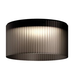 kdln LED ceiling light Giass, grey, Ø 50 cm