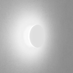 Egger Licht EGG DLS Orbit wall light, white, Ø 12.5 cm, aluminium, 2,700 K
