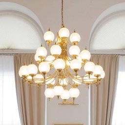 ORION Objekt Chandelier with Style 32 Bulbs