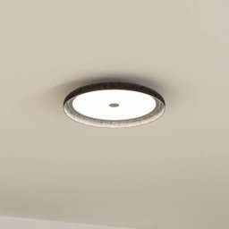 Paulmann LED ceiling lamp Zarina, anthracite, felt, 3-step dimmable