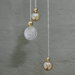 EBB & FLOW EBB & FLOW Uva M Hanging Ball gold clear swirl