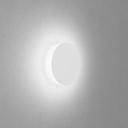 Egger Licht EGG DLS LED wall light Orbit, white, Ø 25 cm, aluminium, 2,700 K