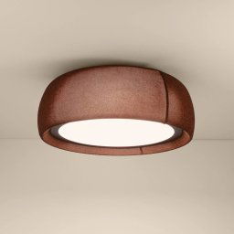 LEDS-C4 LED ceiling lamp Gong, brown, 4,000 K, Ø 61.2 cm