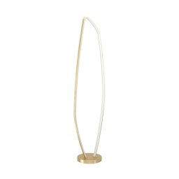 EGLO Vallerosa LED floor lamp in brass