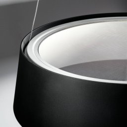 Stilnovo Oxygen LED pendant light, black, Ø 56 cm