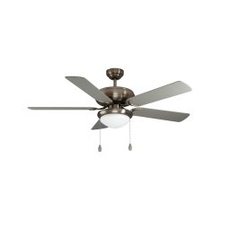 EGLO Ballina ceiling fan, E27, matt nickel, pull switch