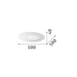 Ideallux Ideal Lux LED ceiling light Iride, white, Ø 50 cm, metal