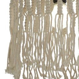 Searchlight Bahama pendant light, white, rope, Ø 31.5 cm, E27