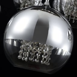 Maytoni Fermi hanging light 5-bulb, crystal