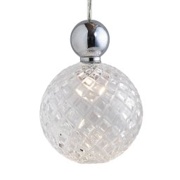 EBB & FLOW Uva L Ball silver clear small check