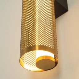 Zambelis LED wall light 23041, gold-coloured, stainless steel, 3,000 K