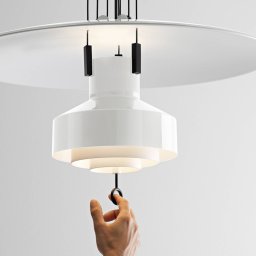 Stilnovo Saliscendi LED pendant light, white